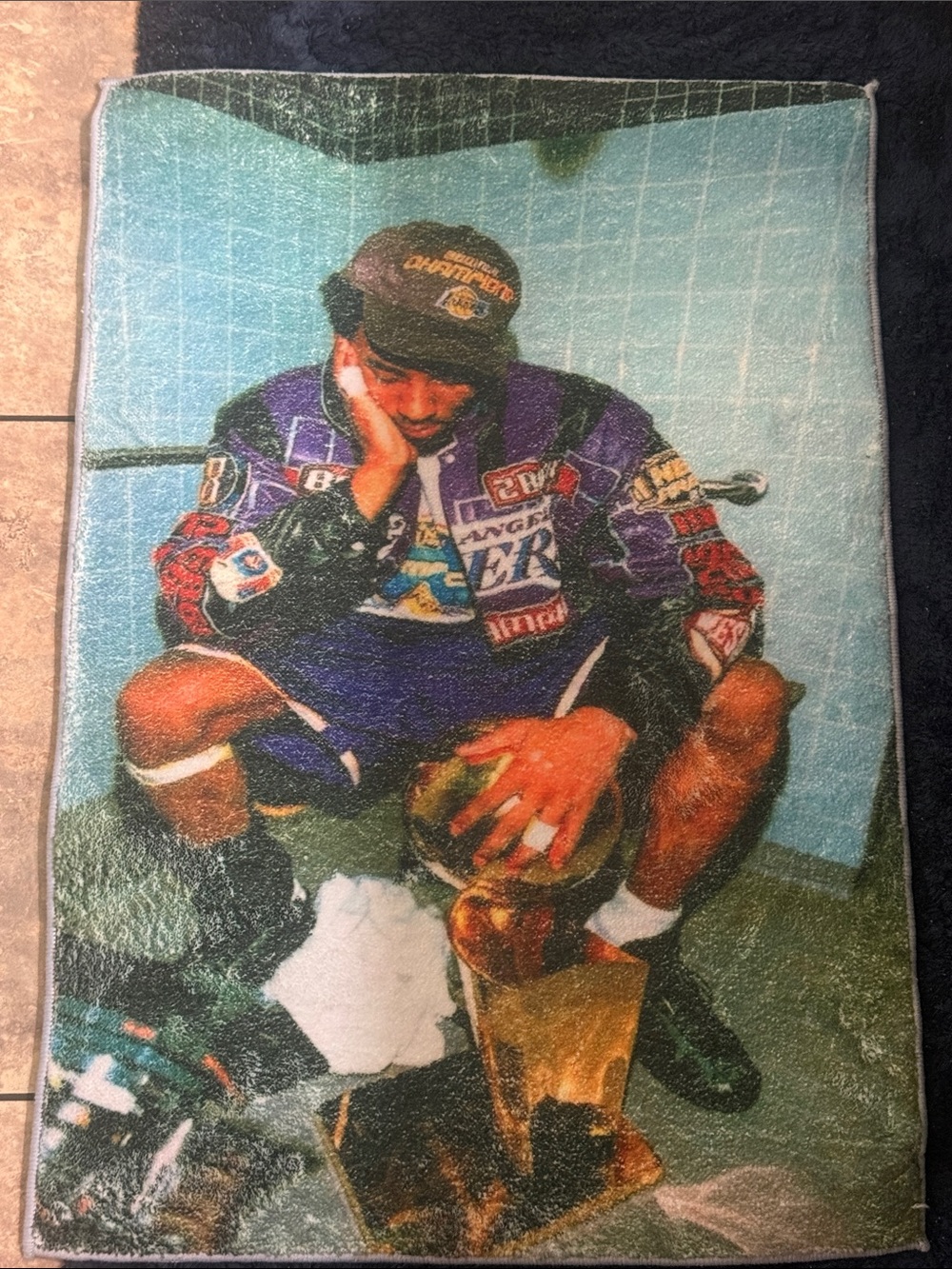 NEW! NBA Championship Kobe Bryant Rug - 32”x22”